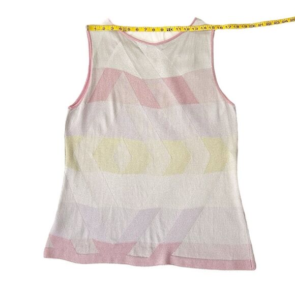 Jones New York Womenβs Silver Gray, Pink, Purple & Yellow Slipover Tank Size XL - Picture 6 of 11